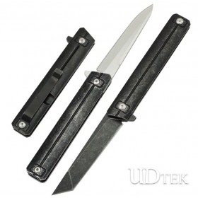 Outdoor stainless steel multifunctional axis 58HRC sharp no logo folding knife UD19013 